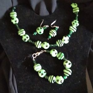 🆕Necklace bracelet earrings